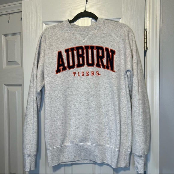 Auburn Tigers Gray Crewneck Sweatshirt - War Eagle - Picture 2 of 6
